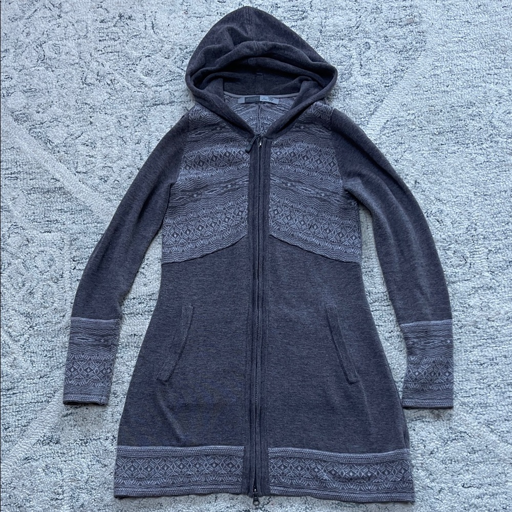 Athleta Kingsbury Wool Patterned Long Jacket